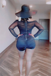 The Black Mesh Romper